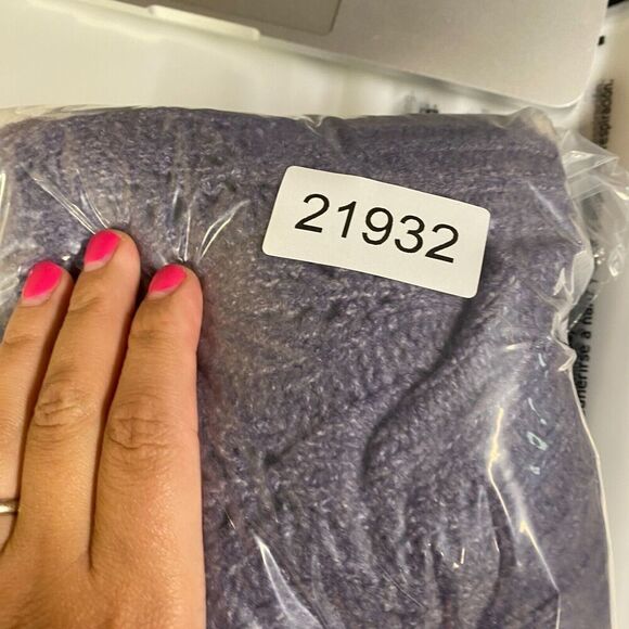 SO Sweater Pullover Women L Large Blue Knit Geometric Long Sleeve Round Neck - Picture 9 of 9